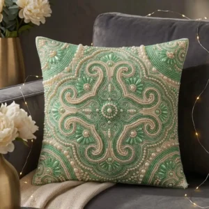 Zari Hand Work Cushion