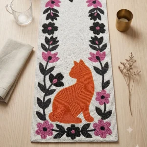 Table Runner Zari Work