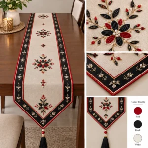 Zari Hand Work Table Runner