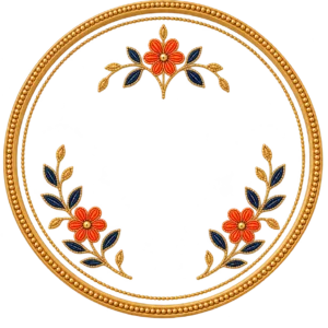 Amazing Thali Zari Work