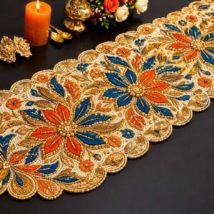 Table Runner Zari Work