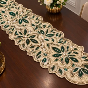 Table Runner Zari hand work