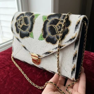 Zari hand work Ladies Purse